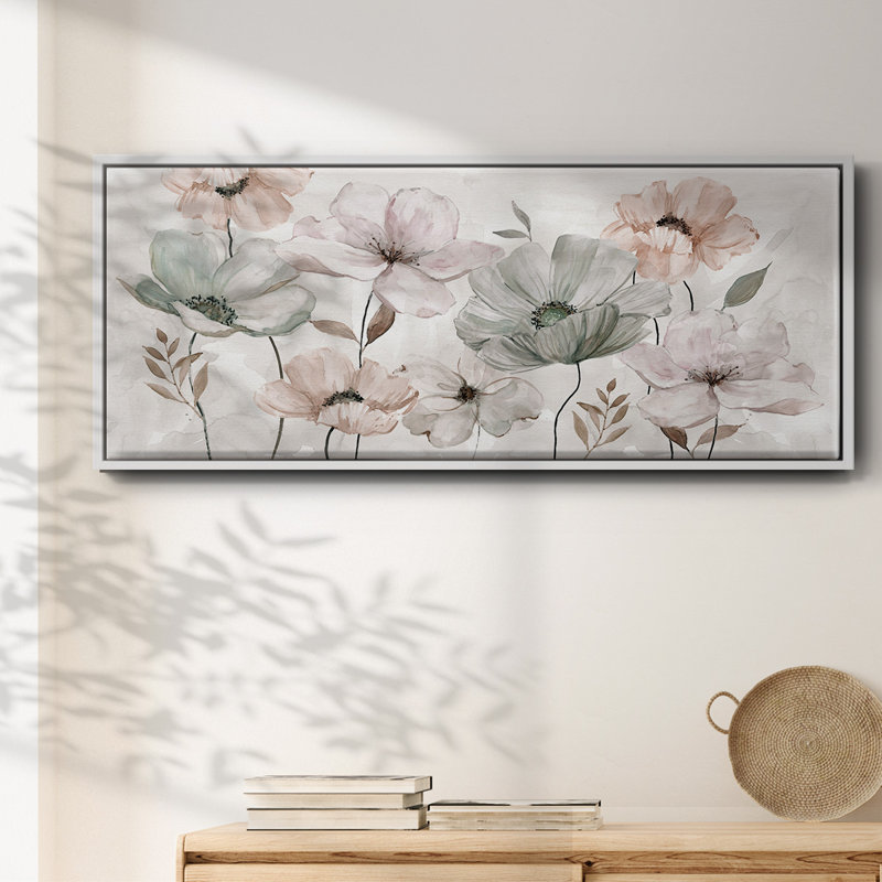 «Blush Garden», toile encadrée, H 24 po x l 60 po