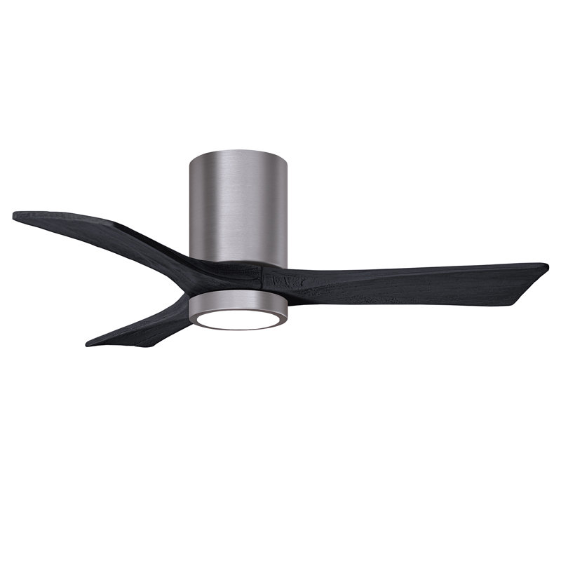 Irene LED Ceiling Fan, Matte Black, Brushed Pewter, 42"