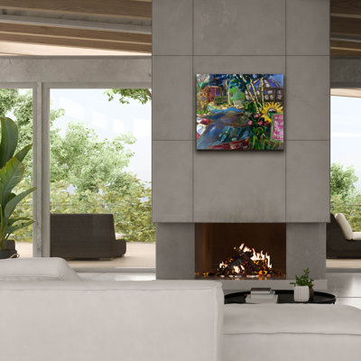 Epic Graffiti 'The Market Place 2'  by Erin McGee Ferrell Canvas Wall Art, 30" x 26"