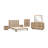 Solid Oak Slatted Platform Bed In Blonde-106910205