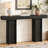 54" Narrow Console Table Sofa Table with Back Hidden Storage-1191171081
