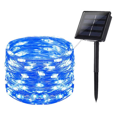 66 ft Solar Powered 200 LED String Light Holiday Decorations Outdoor Waterproof