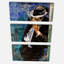 «Man with Cigarette», ensemble de 3 reproductions d'art sur toiles tendues