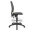 Tabouret de dessinateur pivotant Reza, repose-pieds, similicuir noir, profilé