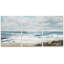 «Coastal Beach Teal Sky Ocean Wave Beach Shore», reproduction sur toile 3 pièces-124478737-91260030