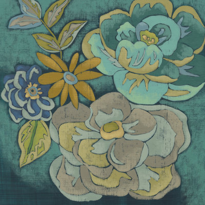 Trousseau Chintz II 1 Piece Wrapped Canvas Wall Art