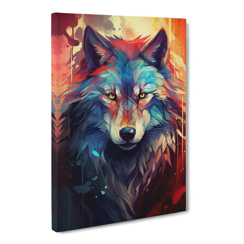 Wolf Futurism - Wrapped Canvas, 76cm H x 50cm W x 3cm D