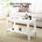 31.5 Inch Coffee Table with 2-Tier Storage, Modern Industrial Rectangular Living Room Table, Compact MDF & Particle Board Build, Durable & Easy Assembly, Ideal for Apartments & Offices