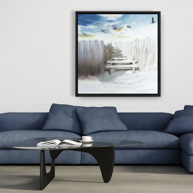 «Break At The Beach» sur toile, H 36 po x l 36 po