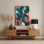 Art mural abstrait en métal vert 79-1199545817