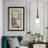 Burlington 1-Light Modern Dimmable Single Pendant Light in Matte Black with Clear Glass Shade