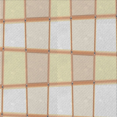 Tapis géométrique jaune / brun