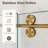 56"-60"W*72" H Frameless Single Sliding Shower Door – 5/16" (8Mm) Clear Tempered Glass, Bypass Design With Brushed Gold Finish-124898923
