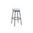 LuXeo Doheny Black Steel Legs Swivel Barstool with Upholstered Seat-82827655-82827657