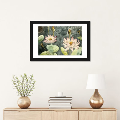 « lotus fleurs », impression sur toile