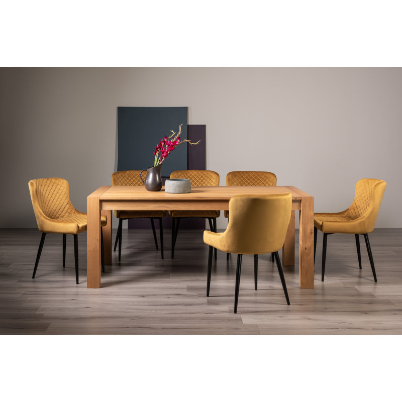 8 - Person Extendable Dining Set, Mustard