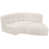 Tissu crème bouclé