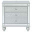 Table de chevet 2 tiroirs Menlo Metallic