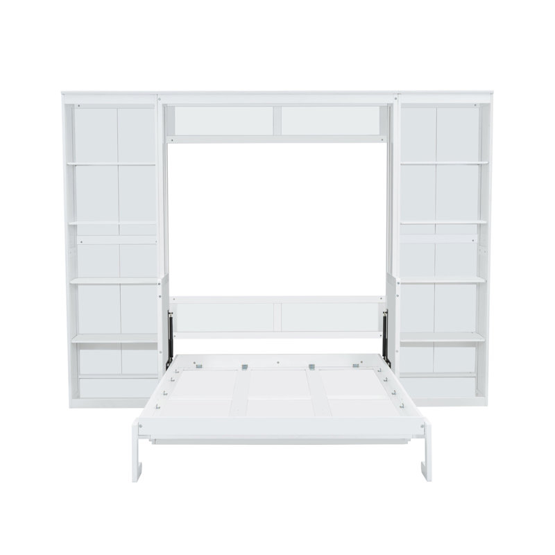 Lit escamotable avec bureau et bibliothèque Murphy, Lit double