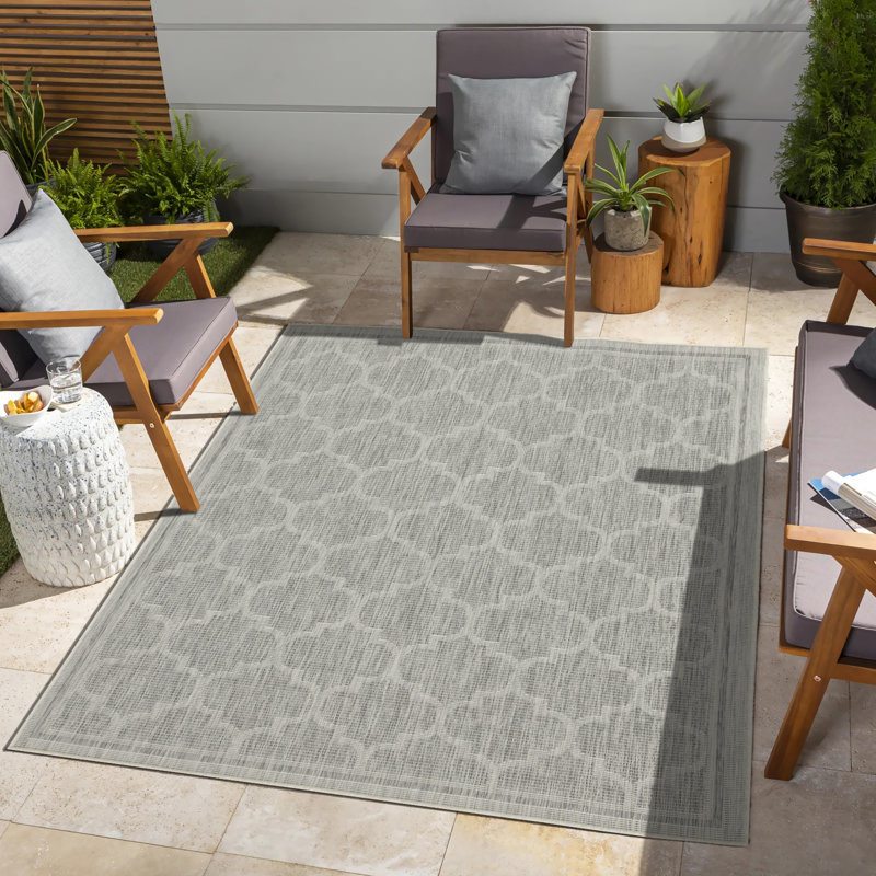 Rayon de soleil argenté 5 pi 3 po X 7 pi 3 po Tapis intérieur / extérieur