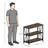 Lavish Home 3-Tier Bookshelf, Brown Woodgrain