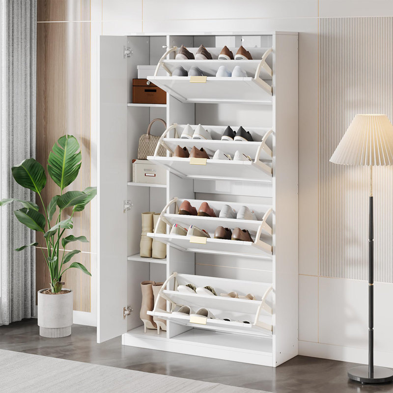 16 Pair Shoe Storage Cabinet