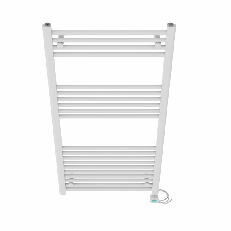 Carli Straight Towel Rail Heated Towel Rails, 120cm H x 60cm W x 3cm D, White