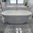 Free Standing Tub 55" x 28" Deep Soaking Bath Tub Acrylic A25 Soaker Tub