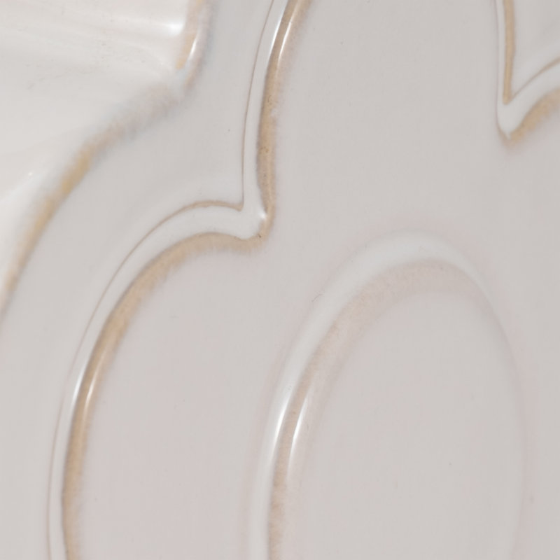 Sagebrook Home 7" Flower Power Object Vase, Ivory