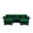 Velours vert est en rupture de stock