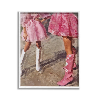 TrendyPinkCowgirlsGicleeArtbyJesseKeith