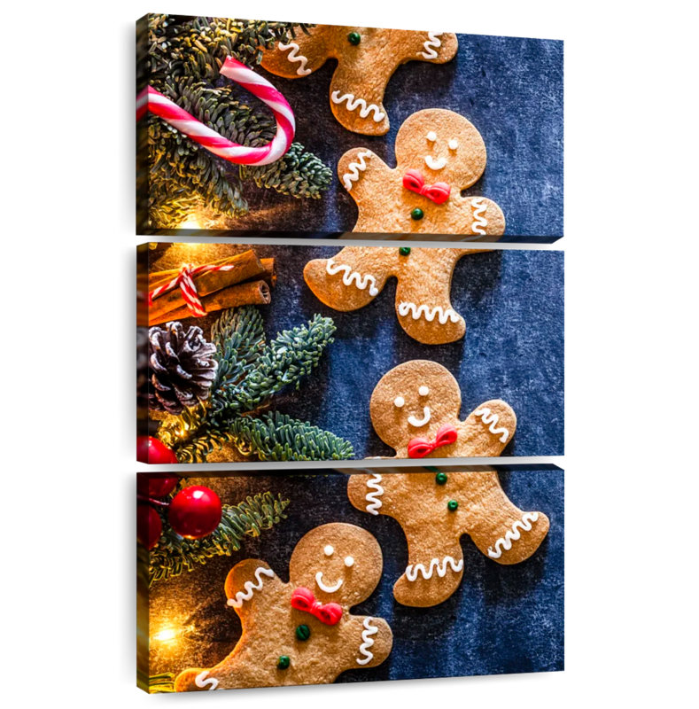Lelend Christmas Gingerbread Men Cookies, 38" H x 24" W