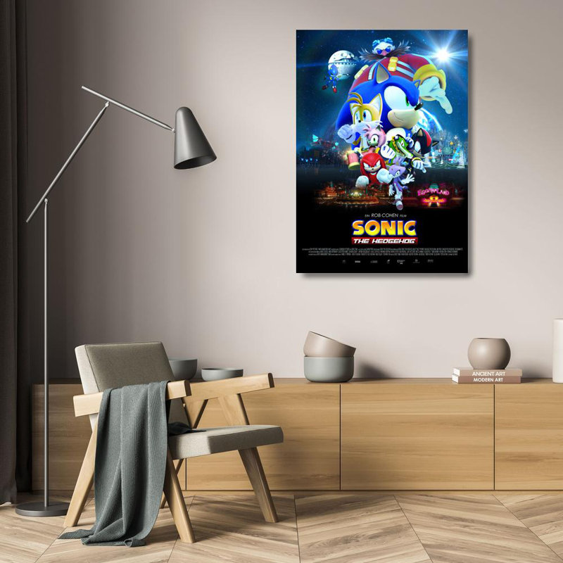 Sonic le hérisson, H 24 po x l 17 po