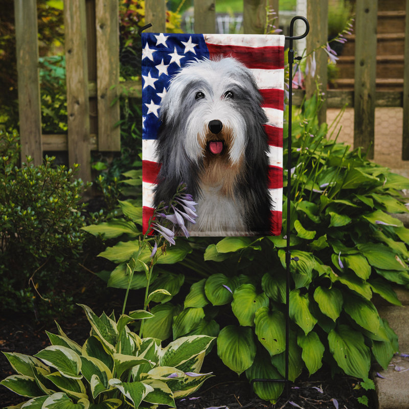Polyester à 2 côtés 15 x 11 po drapeau de jardin, Colley barbu