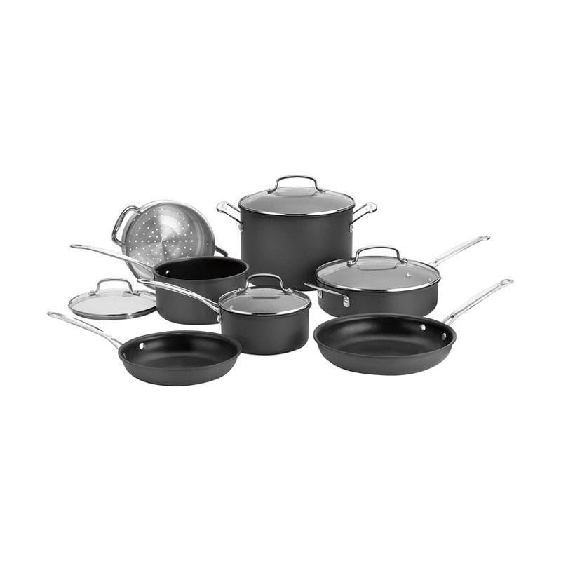 Cuisinart Chef's Classic 11 Piece Non Stick Hard-Anodized Cookware Set