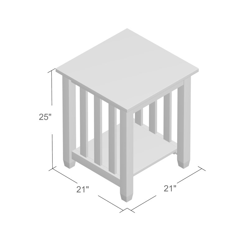 Solid Wood End Table