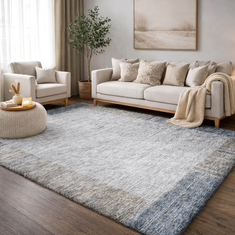 Tapis à poil long de qualité supérieure lavable à la machine ADS695, 10 pi x 14 pi