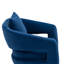 Chaise d'appoint rembourrée en tissu de velours texturé avec support en métal House Hold-1606769335