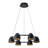 Yarrow 26-in Black Dimmable LED Chandelier