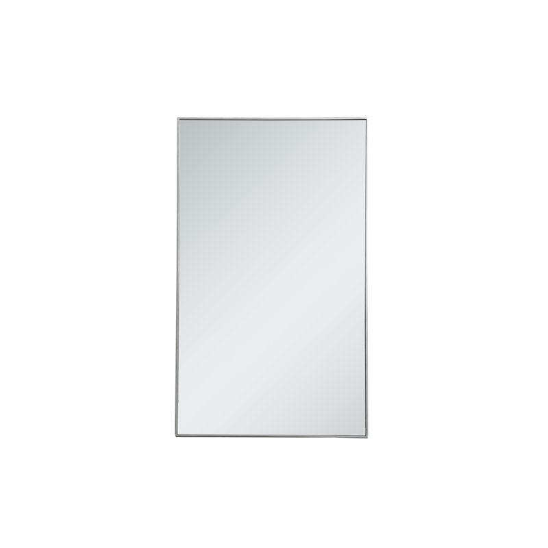 Miroir mural Sabine, 60 po x 36 po, Argent