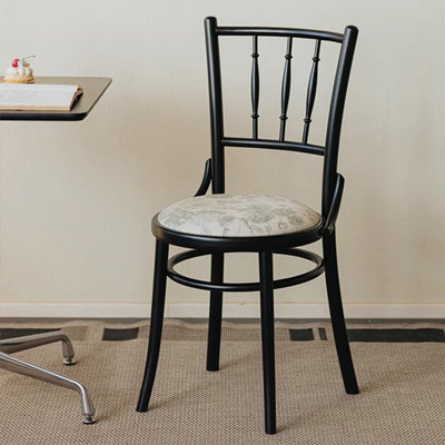 Chaise d'appoint noire Windsor (ensemble de 2)