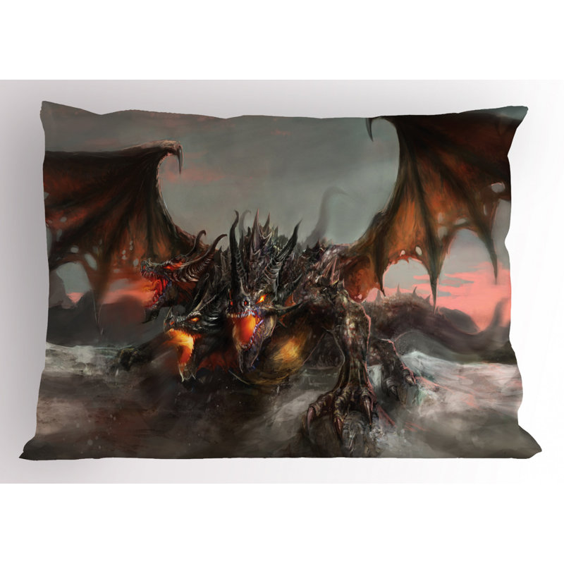 Dragon Polyester Sham Set, King