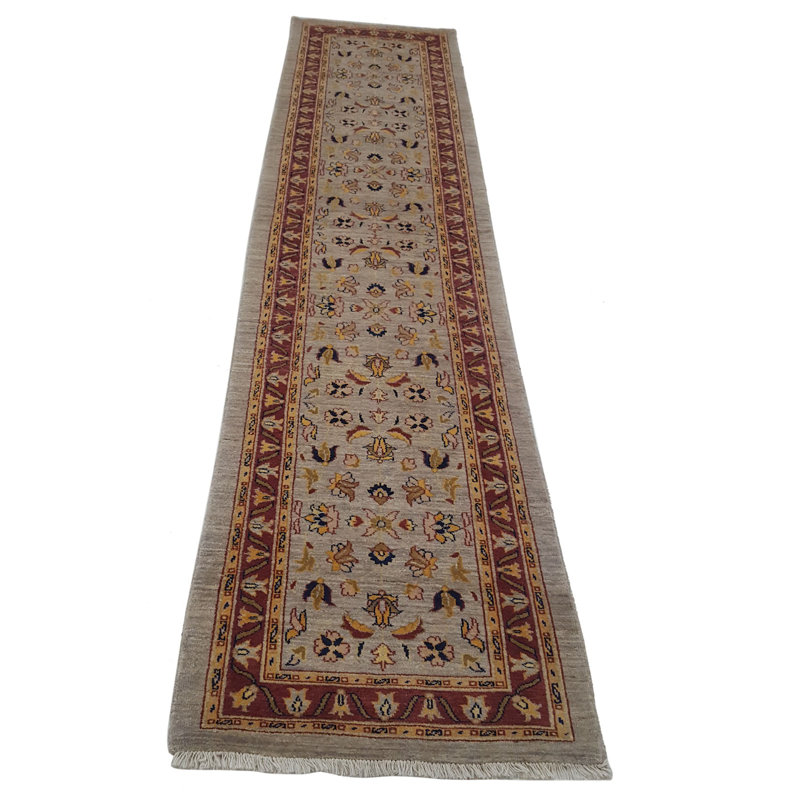 Davey Hand Knotted 3x12 Bone Runner