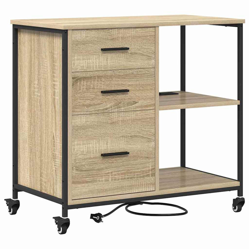 Storage Cabinet, Sonoma Oak