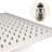 Brushed Nickel Ceiling Shower - 16" Head And Handheld, Brass Material System Nickel, Made-118088754