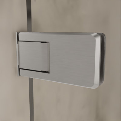 Charnière à fixation murale 3996E33A7CFB45EC83DA8557686D9541 avec plaque arrière décalée, nickel brossé