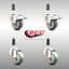 Ensemble de roulettes extensibles en poly pivotant avec 2 freins-92141832