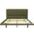 Modern Floating Bed Frame With Remote - Controlled Led , Full Size, Pu Leather Upholstery, Smooth Installation Easy To Follow Assembly