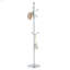 Cintre principal en acier inoxydable peint à la bombe, portemanteau moderne en acier inoxydable, renfort en bois massif au niveau du support, conception surélevée de 72 pouces avec support amovible-1122767586