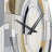 Metal Wall Clock - Grey and Yellow Mosaic III-93379212